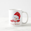 Search for snowman merry mugs Red
