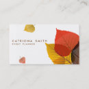 Search for autumn leaves business cards Fall