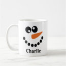 Search for snowman face mugs Monogrammed