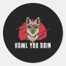 Search for howling dog stickers Puppy