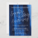 Search for blue sapphire wedding anniversary invitations 45th