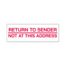 Search for return to sender Wrongly addressed