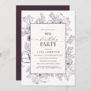 Search for plum birthday invitations Modern