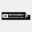 Search for korea bumper stickers Flag