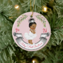 Search for african american baby christmas tree decorations Baby's first christmas