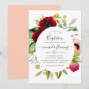 Search for blush christening invitations Watercolor