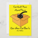 Search for cat moving announcement cards Housewarming