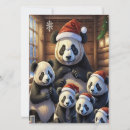 Search for panda bear christmas cards Pandas