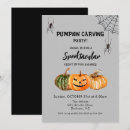 Search for pumpkin carving party invitations Watercolor pumpkins