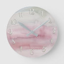 Search for pink and grey clocks Girly