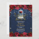 Search for navy blue sweet 16 invitations Floral
