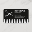 Search for hair comb business cards Haircut