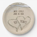 Search for 55th anniversary plates Heart
