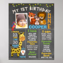 Search for jungle birthday party posters Zoo animals