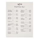Search for classic wedding seating charts Alphabetical