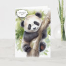 Search for watercolor panda cards Thinking of you