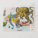 Search for cartoon maps postcards Vintage map
