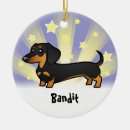 Search for dachshund cartoon christmas tree decorations Animal
