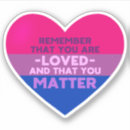 Search for bisexual pride love stickers Heart