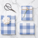 Search for blue plaid wrapping paper Check