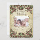 Search for peacock christmas cards Green