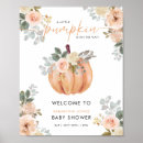 Search for little pumpkin baby shower signs Floral