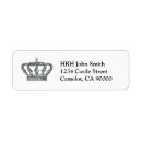 Search for royal crown return address labels King