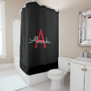 Search for red and black shower curtains Modern