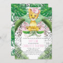 Search for jungle christening invitations Modern