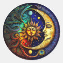 Search for celestial round stickers Whimsical