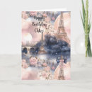 Search for paris birthday cards Pink