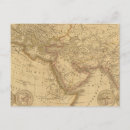 Search for ancient map postcards Hand