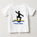 Search for surfer baby shirts Surfboard