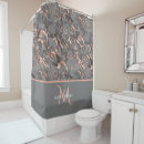 Search for rose gold marble shower curtains Elegant