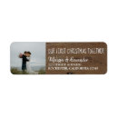 Search for dark wood return address labels Rustic
