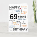 Search for 69 birthday cards Happy 69th birthday