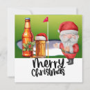 Search for funny golf christmas cards Santa