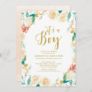 Search for gold baby boy shower invitations Calligraphy
