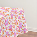 Search for pink and orange tablecloths Cool