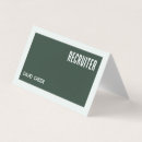 Search for recruitment business cards Employment