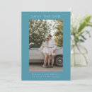 Search for teal blue save the dates Minimalist