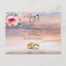 Search for beach wedding save the date postcards Florida