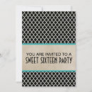 Search for aqua sweet 16 invitations Trendy