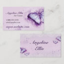 Search for purple butterfly business cards Feminine