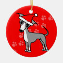 Search for italian greyhound christmas tree decorations Cartoon