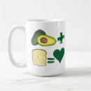 Search for avocado coffee mugs Heart