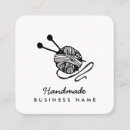 Search for knitting business cards Minimalist