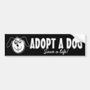 Search for adopt a dog bumper stickers Doggy