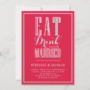 Search for eat drink be married wedding invitations Elegant