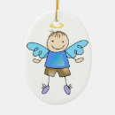 Search for angel boy christmas tree decorations Baby